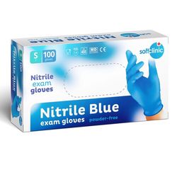 SOFTCLINIC Rukavice Nitril nepudr. modré S 100 ks