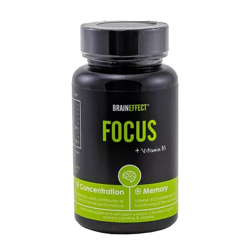 BrainEffect Mix pro koncentraci s vitamínem B5 - 60 kapslí
