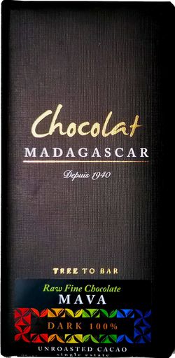 Chocolat Madagascar |100% raw čokoláda Madagascar, Mava - 75 g