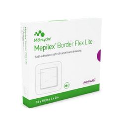 MEPILEX BORDER FLEX LITE samolepící pěnové krytí 10X10 CM, 5 KS