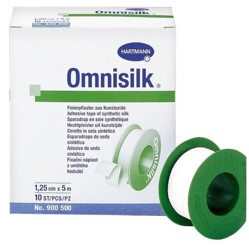 Náplast Omnisilk bílé hedvábí 2.5cmx9.2m/1ks