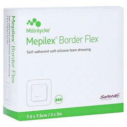 MEPILEX BORDER FLEX LITE samolepící pěnové krytí 7,5X7,5 CM, 5 KS