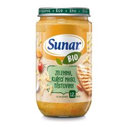Sunar BIO příkrm Zelenina kuřecí maso těstoviny 235g