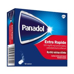 Panadol Extra Rapide 500mg/65mg, 12 šumivých tablet