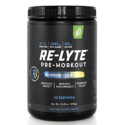 Redmond | Re-Lyte® Pre-Workout se směsí elektrolytů a rostlinných BCAA - 450 g Obsah: Borůvky