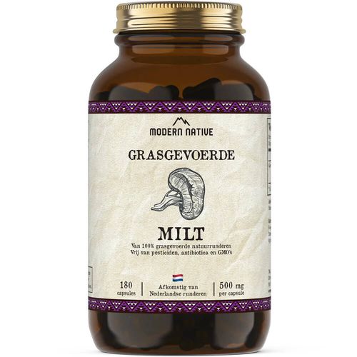 Modern Native | Grass-fed hovězí slezina - 180 kapslí