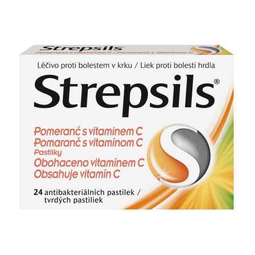 STREPSILS POMERANČ S VITAMINEM C pastilka 24