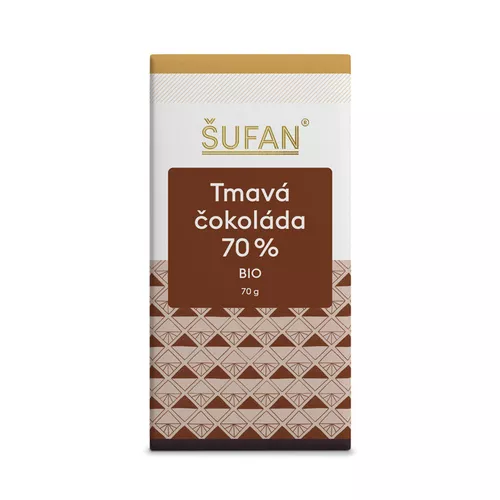Šufan Tmavá čokoláda 70% BIO (70 g) - Peru