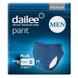 DAILEE PANT PREMIUM PLUS MEN M, KALHOTKY ABSORPČNÍ NATAHOVACÍ, 15KS