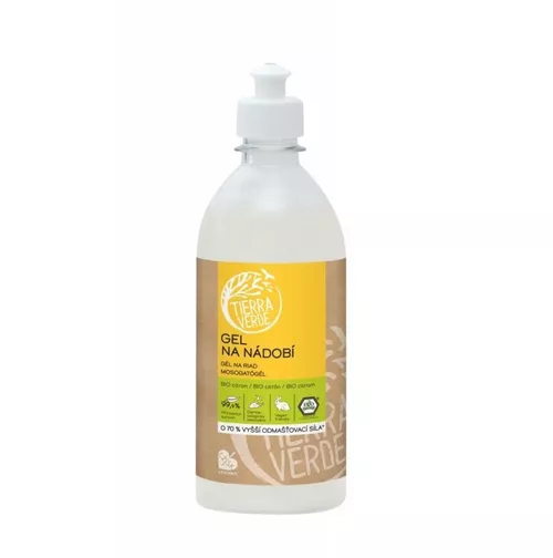 Tierra Verde Gel na nádobí s BIO citronovou silicí