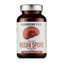 MUSHROOMS 4 LIFE Bio Reishi Spore ( Lesklokorka lesklá) - spórový prášek v kapslích