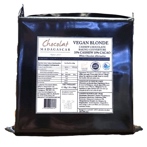 Chocolat Madagascar | 35% čokoláda na vaření a pečení - vegan blonde - 1 kg