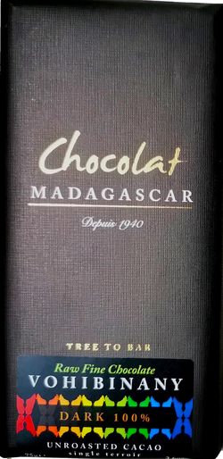 Chocolat Madagascar | 100% raw čokoláda Madagascar, Vohibinany - 75 g