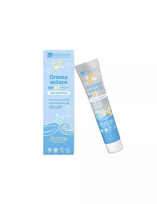 laSaponaria Opalovací krém pro děti a citlivou pokožku SPF 50 BIO (40 ml)