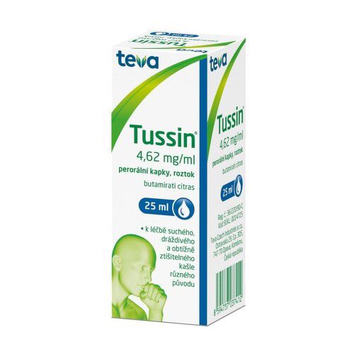 TUSSIN 4,62MG/ML perorální kapky, roztok 1X25ML