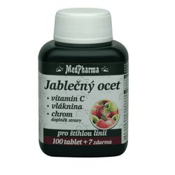 MedPharma Jablečný ocet+vlák.+vit.C+chrom tbl.107