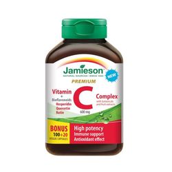 JAMIESON Vitamin C PREMIUM 600 mg s bioflavonoidy cps. 120