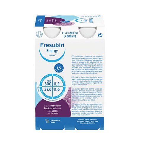 FRESUBIN JUCY DRINK PŘÍCHUŤ ČERNÝ RYBÍZ perorální roztok 4X200ML