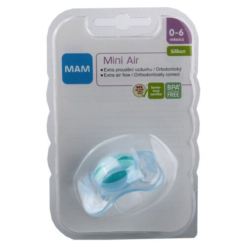 MAM Dudlík Air Mini 0-6m bílý/sova 1ks