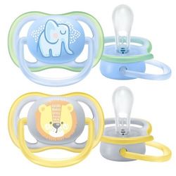 AVENT Šidítko Ultra Air Pastel 0 - 6m, chlapec 2 ks