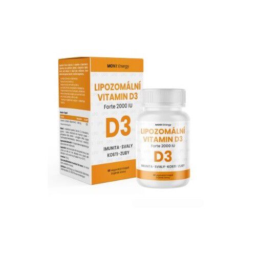 MOVit Lipozomální Vitamin D3 Forte 2000 IU cps. 60