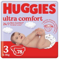 HUGGIES Ultra Comfort vel.3 4-9kg 78ks