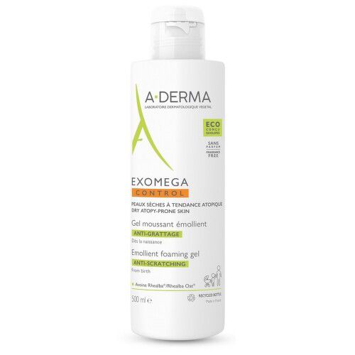 A-DERMA Exomega CONTROL Zvláč.pěnivý gel 500ml