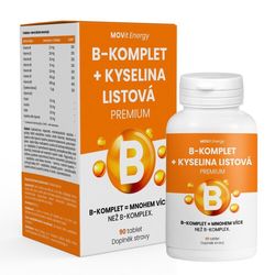 MOVit B-Komplet+Kyselina listová PREMIUM 90 tablet