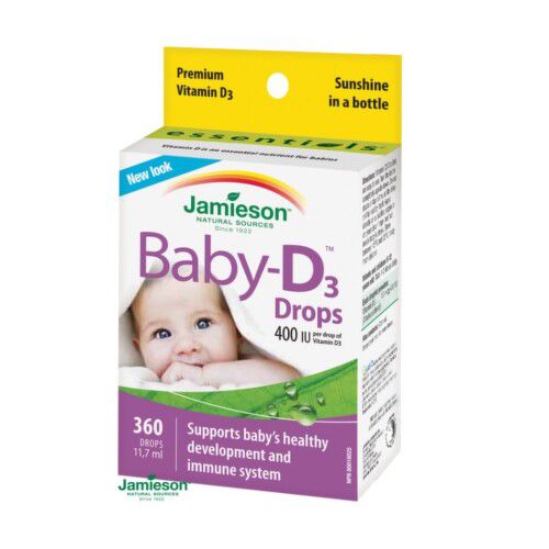 JAMIESON Baby-D3 Vitamín D3 400 IU kapky 11.7ml