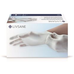 LIVSANE Rukavice latexové nepudrované L 100ks