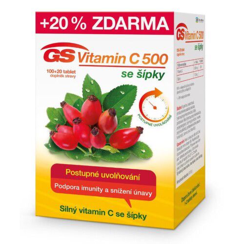 GS Vitamin C500 se šípky tbl.100+20