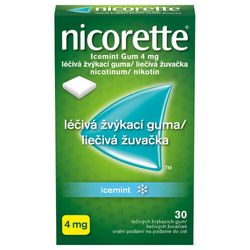 NICORETTE ICEMINT GUM 4MG léčivé žvýkačky 30