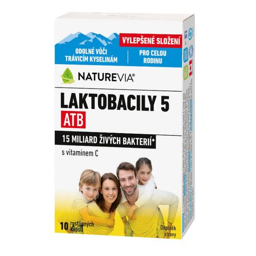 NatureVia Laktobacily 5 ATB cps.10