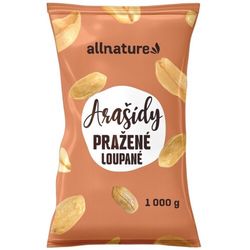 Allnature Arašídy pražené loupané nesolené 1000g