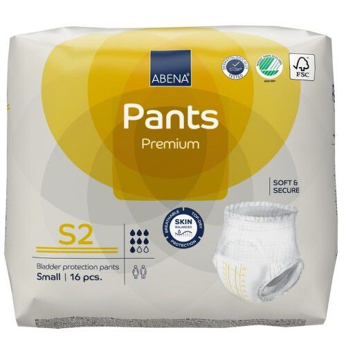 ABENA PANTS PREMIUM S2 KALHOTKY ABSORPČNÍ NAVLÉKACÍ, PRODYŠNÉ, BOKY 60-90