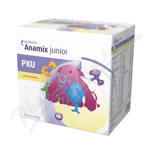 PKU ANAMIX JUNIOR S PŘÍCHUTÍ VANILKOVOU perorální prášek 15X36G