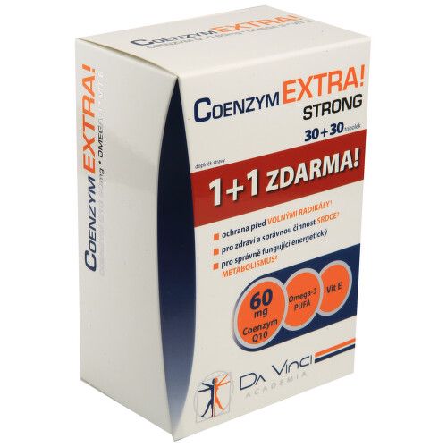 Coenzym EXTRA! Strong 60mg DaVinci tob.30+30ZDARMA