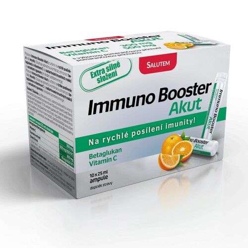 Immuno Booster Akut 10 ampulí s pomerančovou příchutí