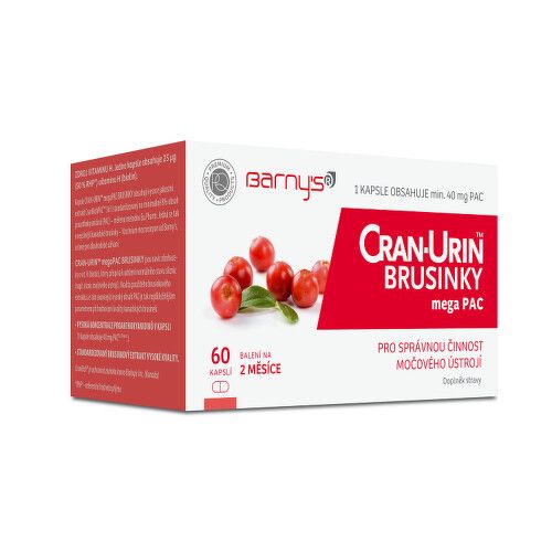 Barnys Cran-Urin megaPAC brusinky cps.60