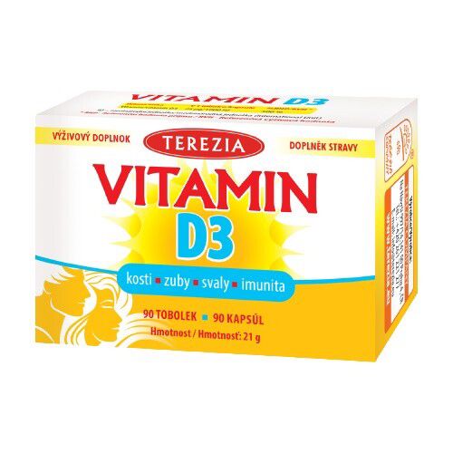 TEREZIA Vitamín D3 1000 IU 90 tobolek