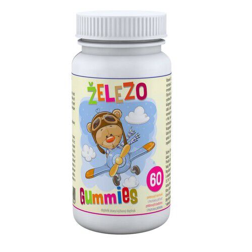 Železo Gummies 60 pektinových bonbónů