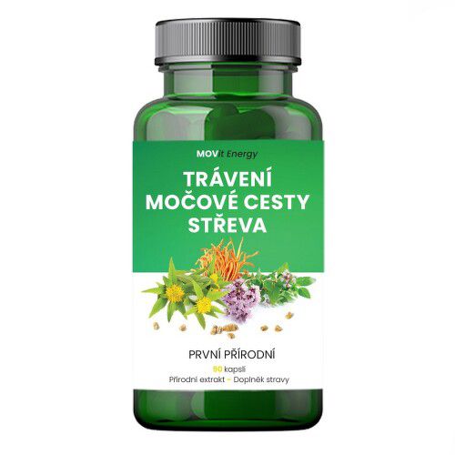 MOVit Trávení-Močové cesty-Střeva cps.90