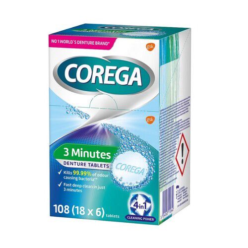 Corega Tabs 3 Minutes Daily cleanser 108ks