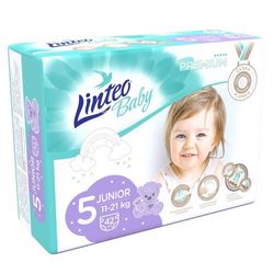 Dětské plenky LINTEO BABY PREM JUNIOR 11-21kg 42ks