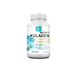 Allnature Mořský kolagen + Vitamin C + Vitamin B3 30 kapslí