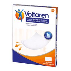 VOLTAREN 1X DENNĚ 140MG léčivé náplasti 5