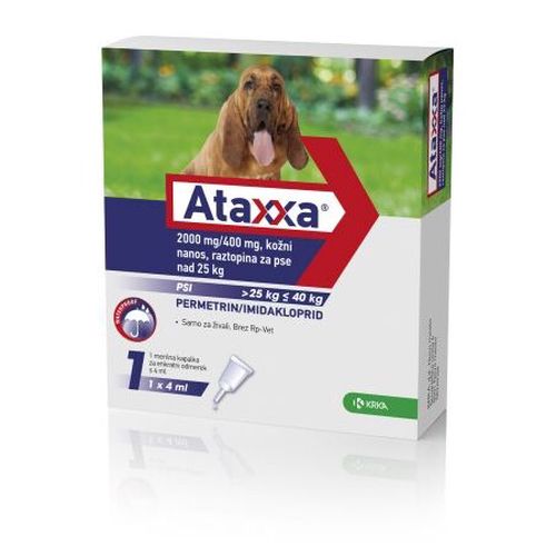 Ataxxa pro psy nad 25kg spot-on 1x4ml