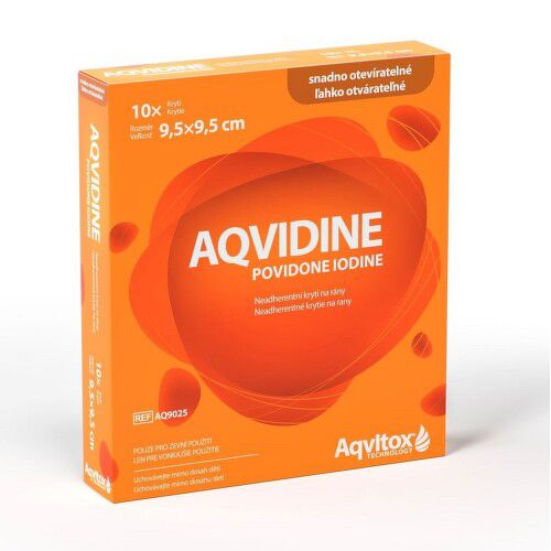 Aqvidine Povidone Iodine 9.5x9.5cm 10ks