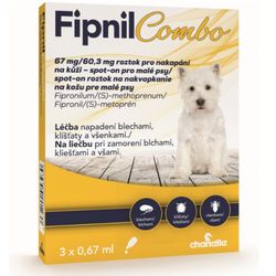 Fipnil Combo 67/60.3 mg spot-on Dog S 3x0.67ml