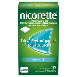 NICORETTE ICEMINT GUM 2MG léčivé žvýkačky 105